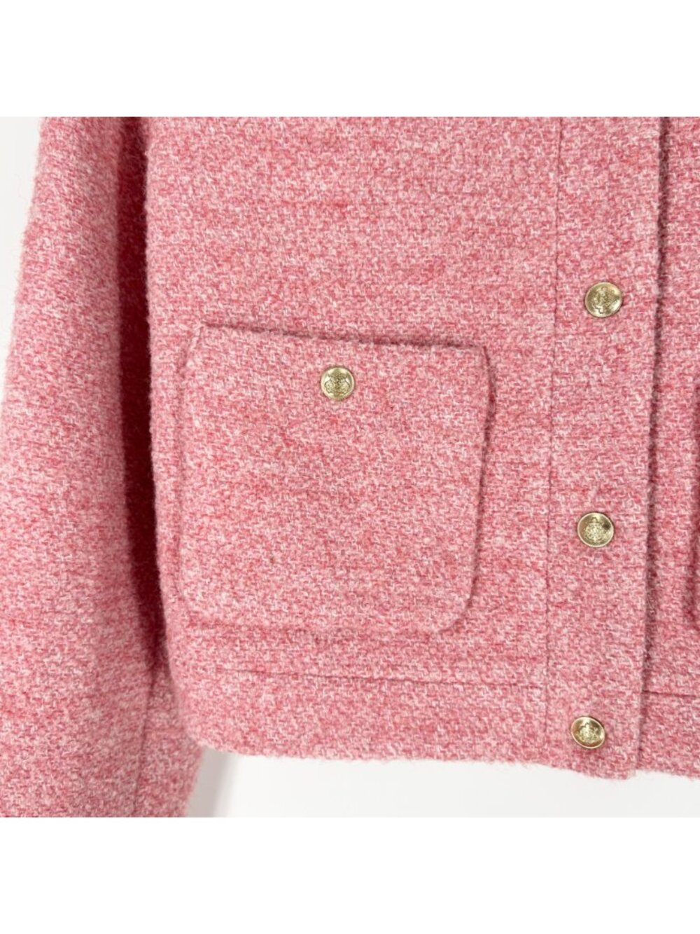 J. Crew Collection Cropped Lady Jacket in Italian Wool-Blend Bouclé 6 - Picture 4 of 9